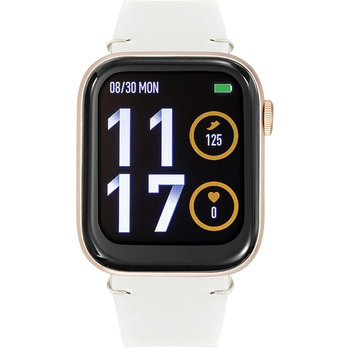 TEKDAY Smartwatch White Leather Strap