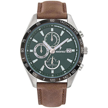 RUCKFIELD Dual Time Brown Leather Strap