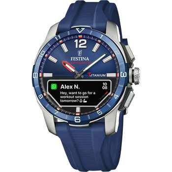 FESTINA Connected D Smartwatch Blue Rubber Strap