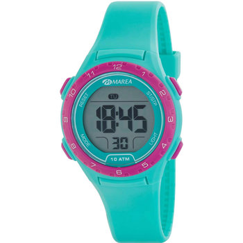 MAREA Kids Dual Time Chronograph Turquoise Silicone Strap