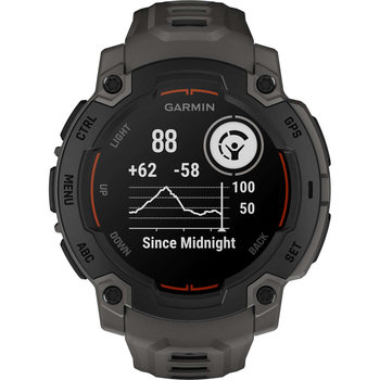 GARMIN Instinct E 45mm Black with Charcoal Silicone Band