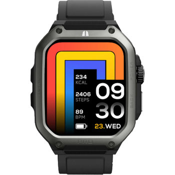 EGOBOO x Maui Geolander Smartwatch Black Silicone Strap