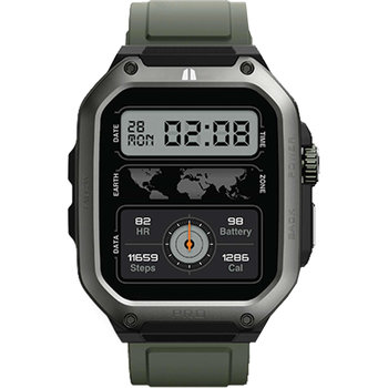 EGOBOO x Maui Geolander Smartwatch Green Silicone Strap