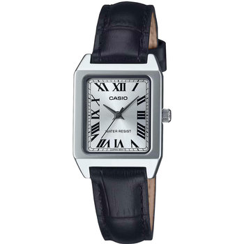 CASIO Collection Black Leather Strap