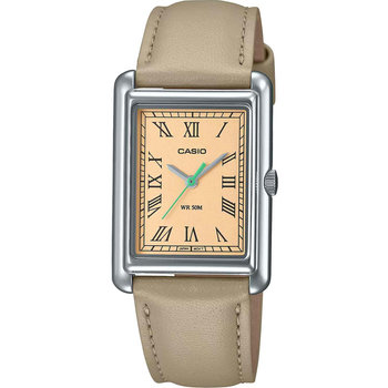 CASIO Collection Beige Leather Strap