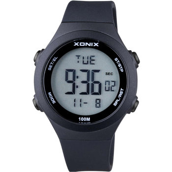 XONIX Chronograph Black Rubber Strap