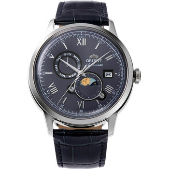 ORIENT Classic Sun and Moon Automatic Blue Leather Strap