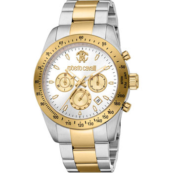 ROBERTO CAVALLI Gents Chronograph Two Tone Stainless Steel Bracelet