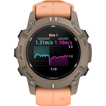 GARMIN Descent G2 Paloma with Shell Pink Silicone Band