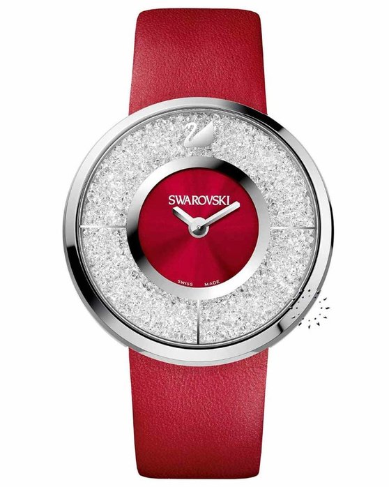 SWAROVSKI Crystalline Red Leather Strap