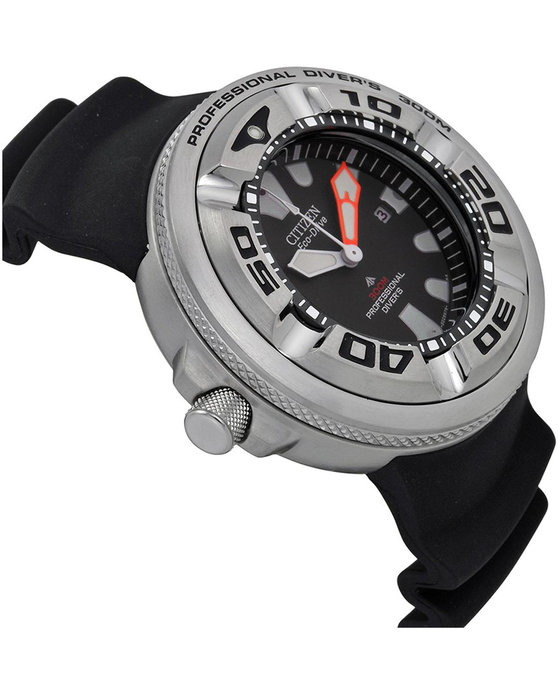 CITIZEN Eco-Drive Professional Diver 300M Black Rubber Strap