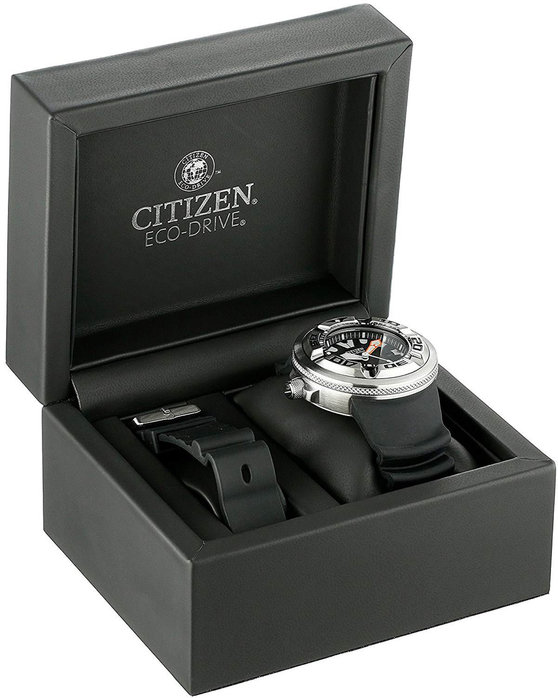 CITIZEN Eco-Drive Professional Diver 300M Black Rubber Strap