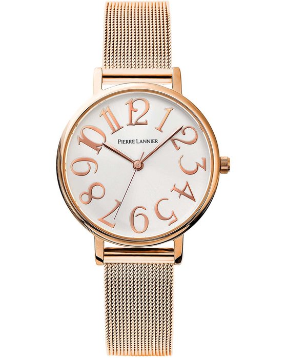 PIERRE LANNIER Ladies Rose Gold Stainless Steel Bracelet