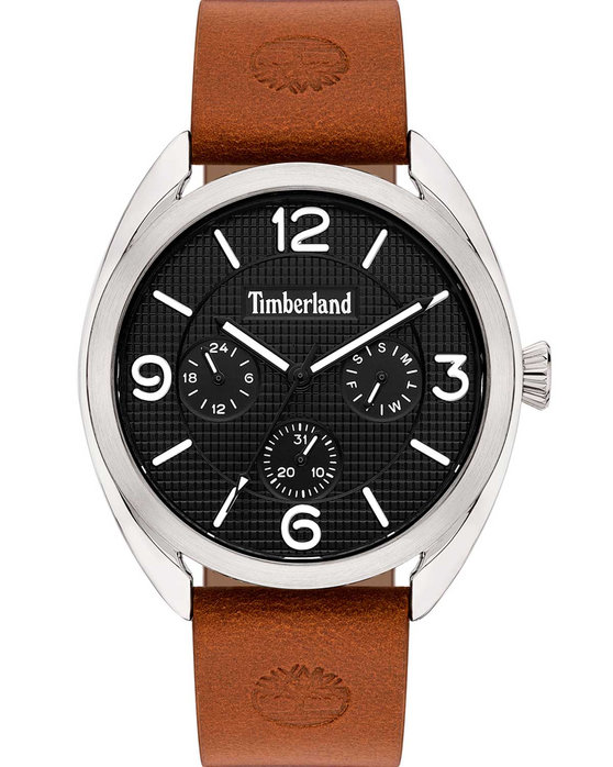 Roloi Timberland Burnham Brown Leather Strap Tbl15631jys 02