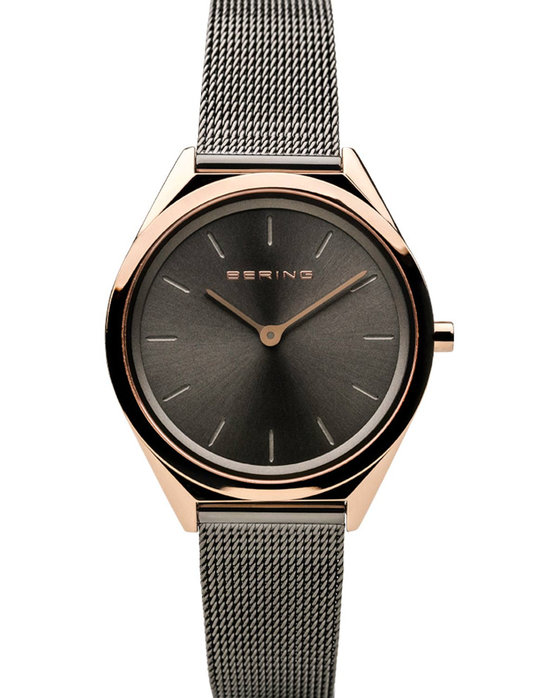 BERING Ultra Slim Grey Stainless Steel Bracelet