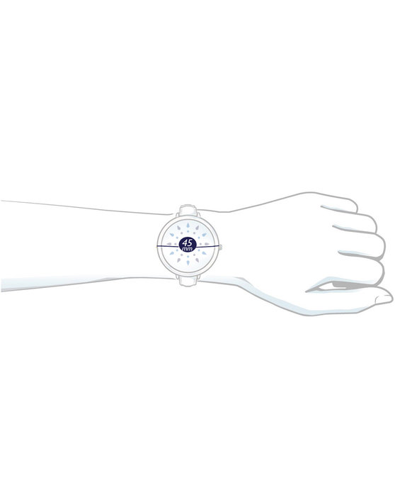 DECERTO Eccentric White Silicone Strap