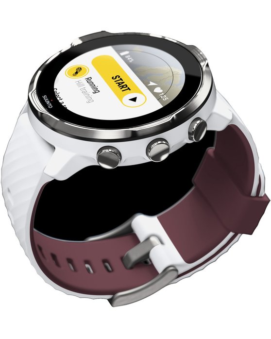 Ρολόι SUUNTO 7 White Burgundy with Silicone Strap - SS050380000