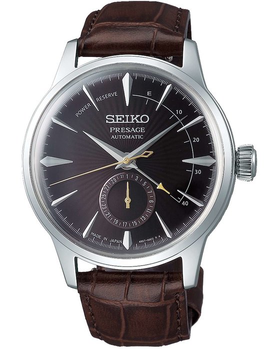 SEIKO Presage Automatic Brown Leather Strap