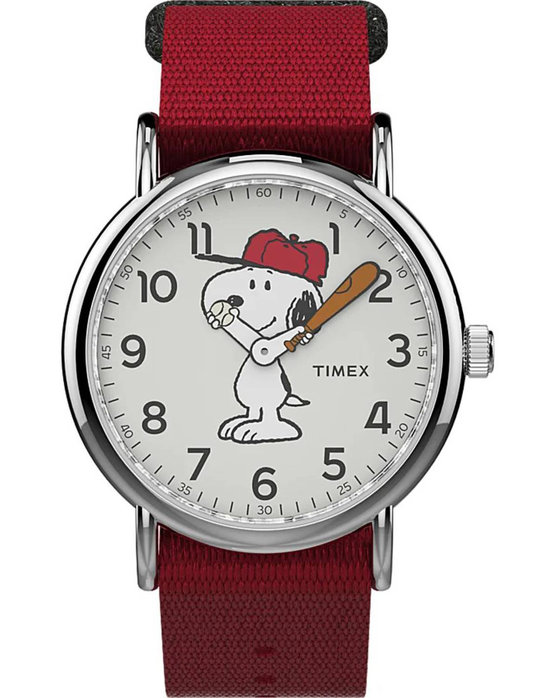 TIMEX Weekender X Peanuts - Snoopy Red Fabric Strap