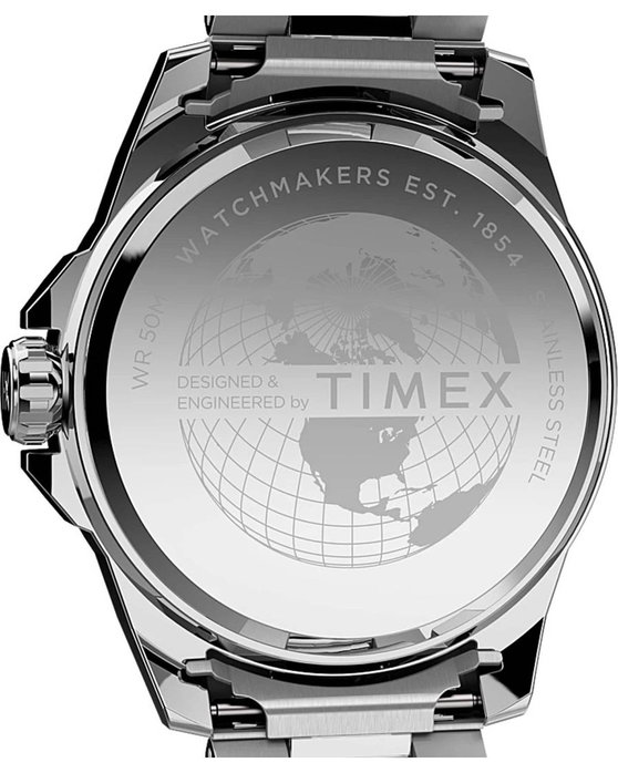 TIMEX Essex Avenue Silver Stainless Steel Bracelet