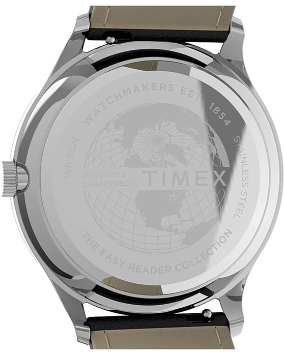 TIMEX Easy Reader Black Leather Strap