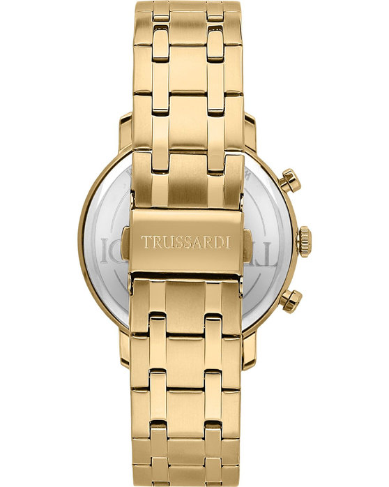 TRUSSARDI T-Couple Dual Time Gold Metallic Bracelet