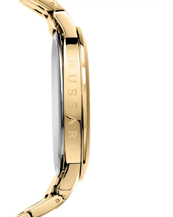 TRUSSARDI T-Couple Dual Time Gold Metallic Bracelet