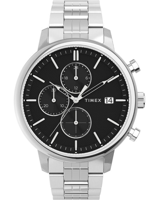 TIMEX Chicago Chronograph Silver Stailness Steel Bracelet