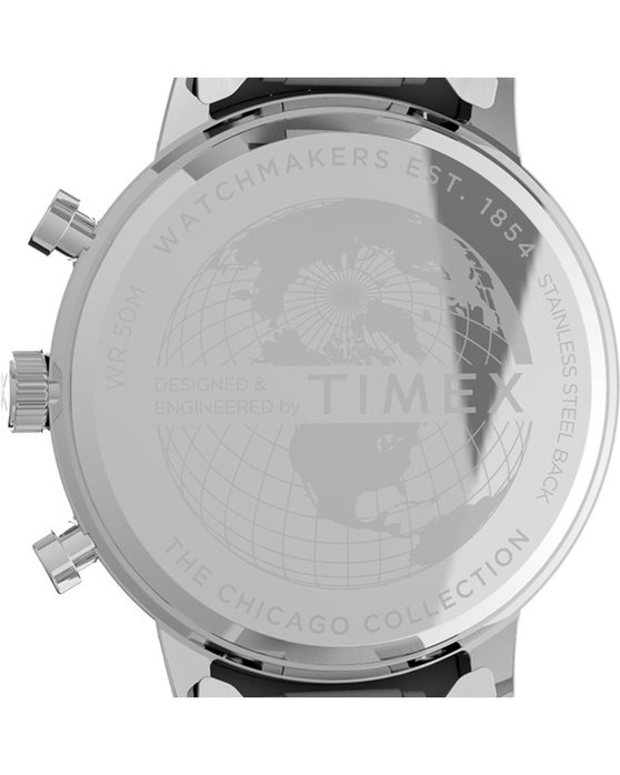 TIMEX Chicago Chronograph Silver Stailness Steel Bracelet