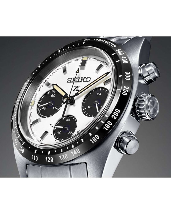 SEIKO Prospex Solar Chronograph Silver Stainless Steel Bracelet