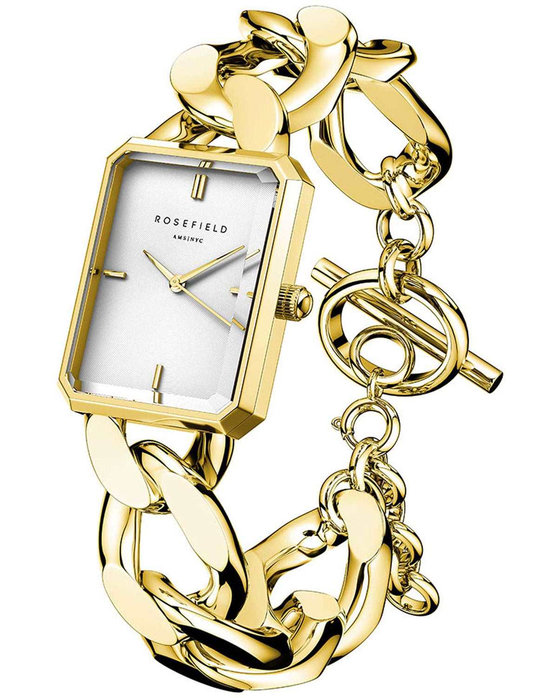 ROSEFIELD The Octagon XS Studio Gold Stainless Steel Bracelet