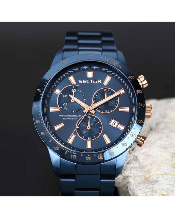 SECTOR 270 Chronograph Blue Stainless Steel Strap