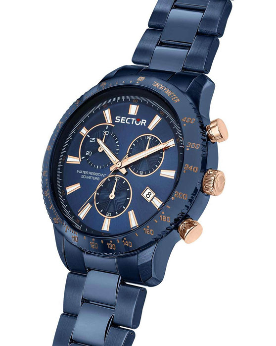 SECTOR 270 Chronograph Blue Stainless Steel Strap