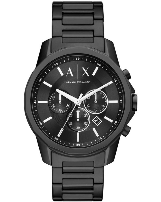 ARMANI EXCHANGE Banks Chronograph Black Stainless Steel Bracelet