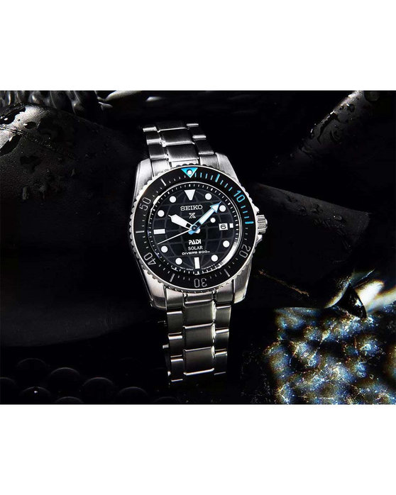 SEIKO Prospex Divers Solar PADI Silver Stainless Steel Bracelet Special Edition