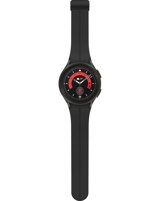 Samsung Galaxy Watch 5 Pro with Black Silicone Strap