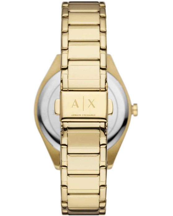 ARMANI EXCHANGE Giacomo Crystals Gold Stainless Steel Bracelet