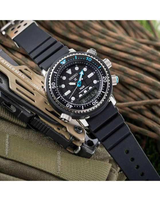 SEIKO Prospex Arnie Divers Solar PADI Black Rubber Strap