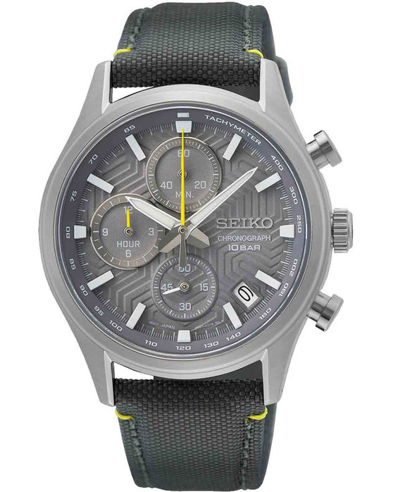 SEIKO Urban Sports Chronograph Grey Synthetic Strap