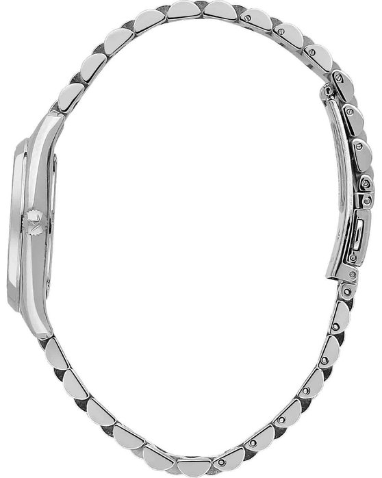 LUCIEN ROCHAT Mademoiselle Diamonds Silver Stainless Steel Bracelet