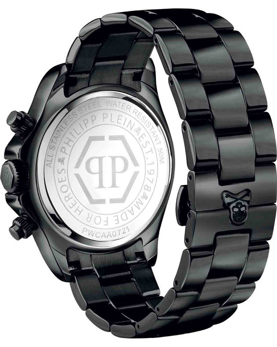 PHILIPP PLEIN Nobile Chronograph Black Stainless Steel Bracelet