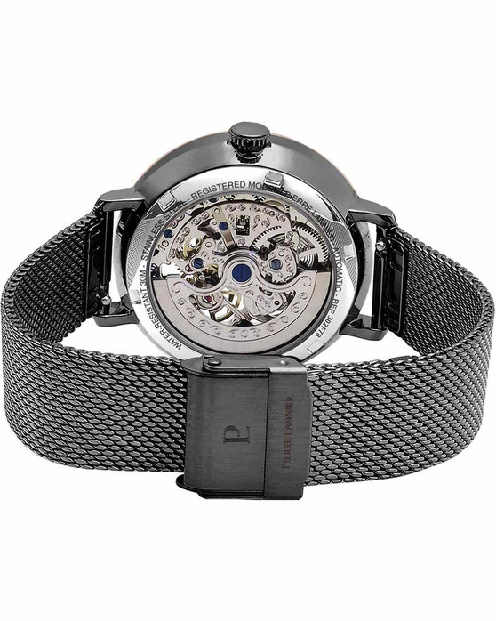 PIERRE LANNIER Celeste Automatic Dark Grey Stainless Steel Bracelet