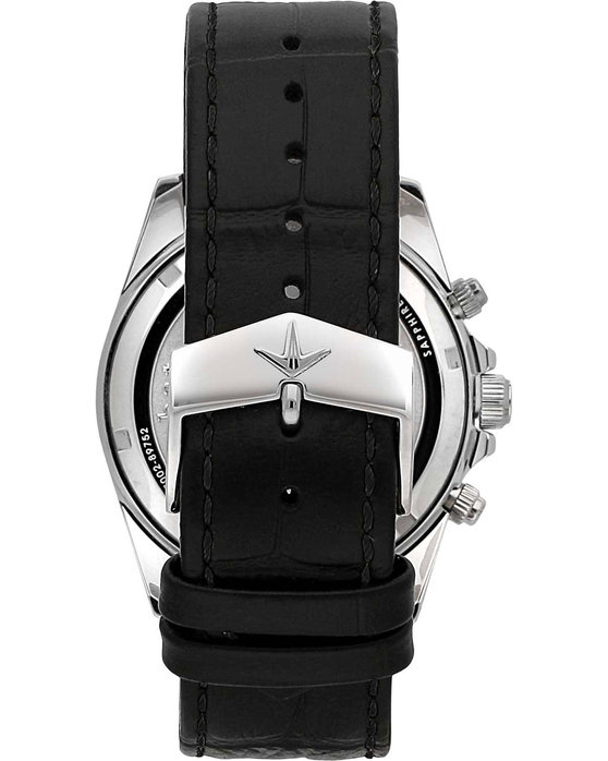 LUCIEN ROCHAT Leman Chronograph Black Leather Strap