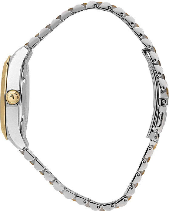 LUCIEN ROCHAT Madame Diamonds Two Tone Stainless Steel Bracelet