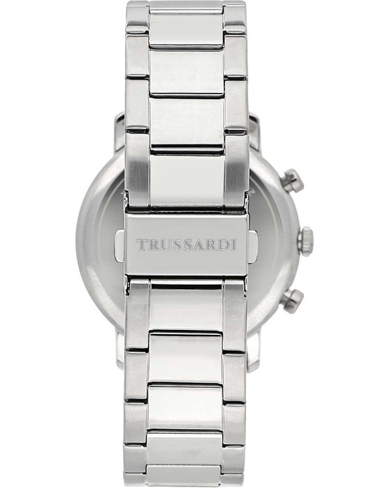 TRUSSARDI T-Couple Dual Time Silver Metallic Bracelet