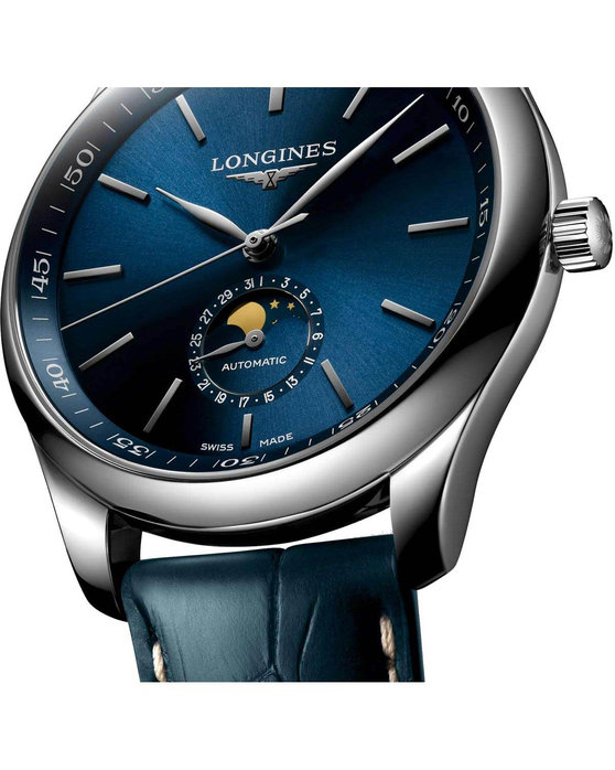 LONGINES The LONGINES Master Collection Automatic Blue Leather Strap