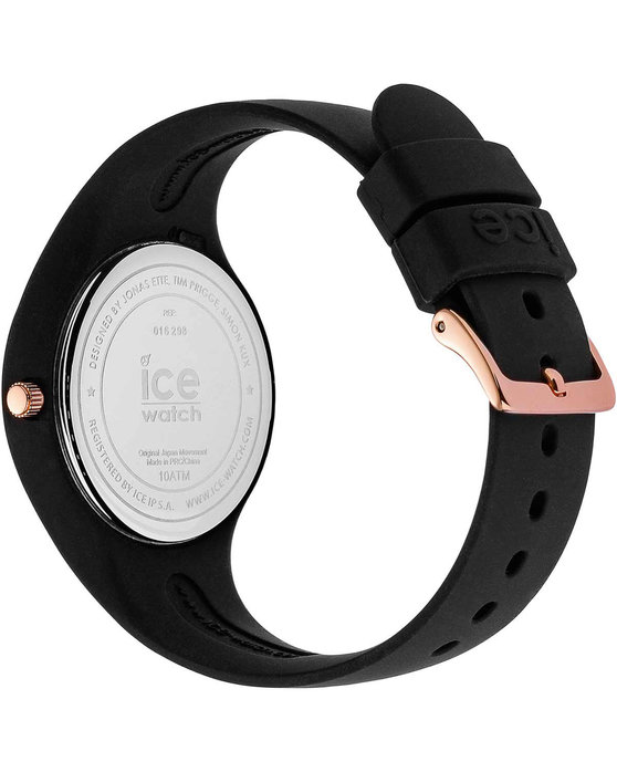 ICE WATCH Cosmos Crystals Black Silicone Strap (S)