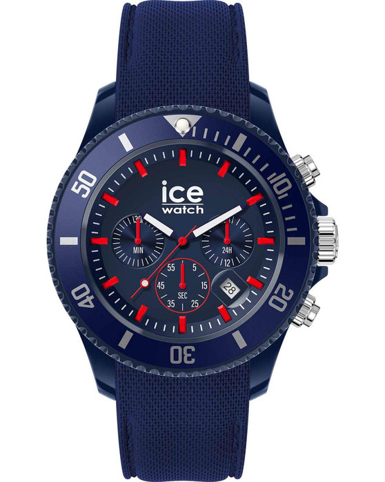 ICE WATCH Chrono with Blue Silicone Strap (L)