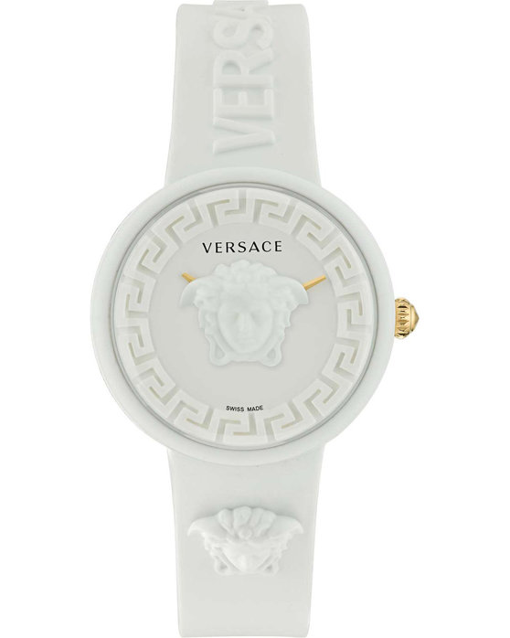 VERSACE Medusa Pop White Rubber Strap