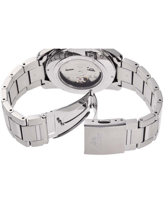 ORIENT Contemporary Sun and Moon Automatic Silver Stainless Steel Bracelet